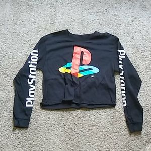 Cropped gaming sweatshirt